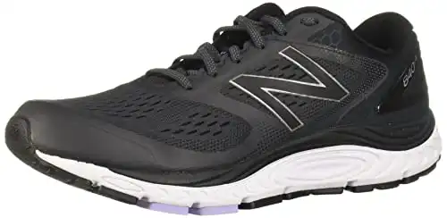 New Balance Women's 840 V4 Running Shoe, Black/White, 5