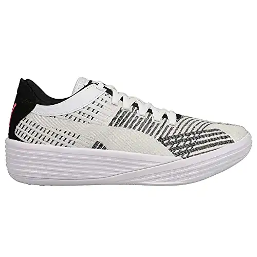 PUMA Mens Clyde All-Pro Basketball Sneakers Shoes - Black,Off White - Size 6 M