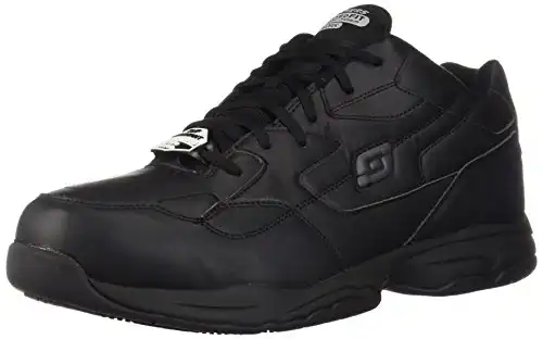 Skechers for Work Men's Felton Shoe, Black, 7 M US