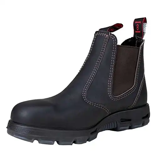 Red Back Boots USBOK Dark Brown Steel Toe Size 5.5 US, 5.5 X-Wide