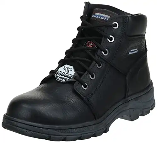 Skechers for Work Men’s Workshire Relaxed Fit Work Steel Toe Boot,Black,11 M US