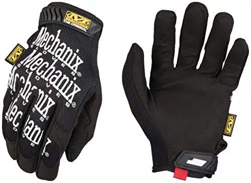 Mechanix Wear: The Original Work Glove with Secure Fit, Synthetic Leather Performance Gloves for Multi-Purpose Use, Durable, Touchscreen Capable Safety Gloves for Men (Black, XXX-Small)
