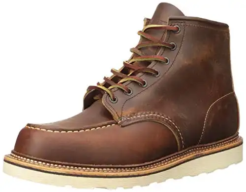 Red Wing Heritage Men's Classic 1907 6-Inch Moc Toe Boot,Copper Rough & Tough,10 D US