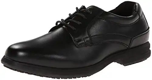 Nunn Bush Men’s Sherman Slip-Resistant Work Shoe Oxford,8 Medium US,Black