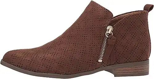 Dr. Scholl's Shoes Women's Rate Zip Ankle Boot, Chocolate Brown, 6