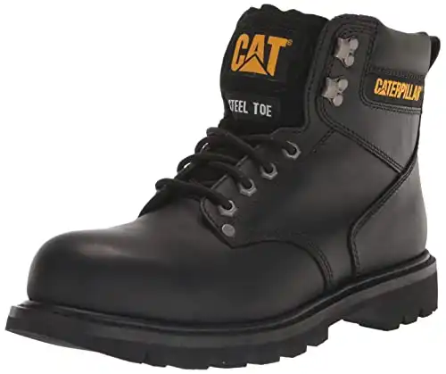 Cat Footwear Men’s Second Shift Steel Toe Construction Boot, Black, 10