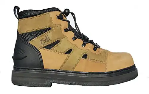Chota Outdoor Gear STL Plus Felt Wading Boots, Size 9, tan/Brown (WW355-09T/O)