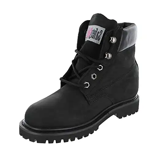 Safety Girl II Steel Toe Work Boots - Black