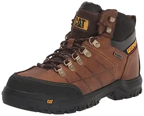 Cat Footwear mens Threshold Waterproof Steel Toe Work Boot, Real Brown, 11 US