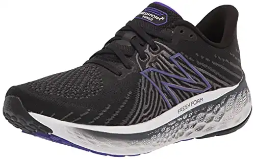 New Balance Men's Fresh Foam X Vongo V5 Running Shoe, Black/Deep Violet, 9.5