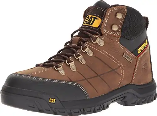 Cat Footwear Men's Threshold Waterproof Soft Toe Work Boot, Real Brown, 9 Wide