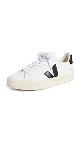 Veja Women’s Campo Sneakers, Extra White/Black, 13 Medium US