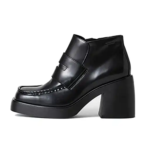 Vagabond Shoemakers Brooke Polished Leather Booties Black EU 38 (US Women's 8) M