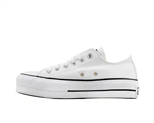 Converse Women's Chuck Taylor All Star Lift Sneakers, White/Black/White, 11 Medium US
