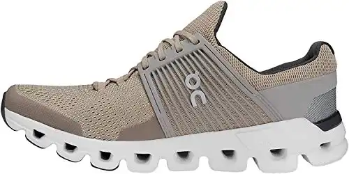 ON Running Mens Cloudswift Mesh Trainers (8.5, Sand/Grey)