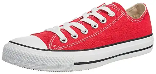 Converse Unisex Chuck Taylor All Star Low Top Red Sneakers - 12 D(M) US