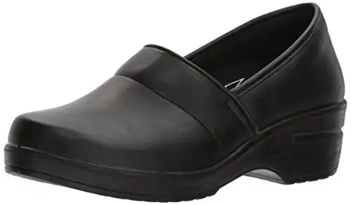 Easy Works Women's LYNDEE Health Care Professional Shoe, Black, 9.5 X-Wide