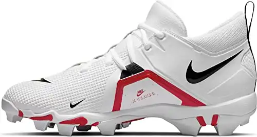 Nike Alpha Menace 3 Shark Mid CV0582-103 White-Red-Black Men's Football Cleats 10 US