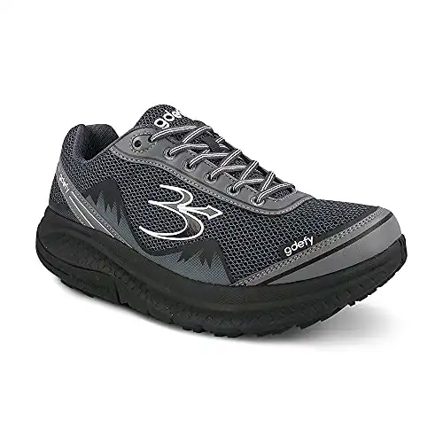 Gravity Defyer Men’s G-Defy Mighty Walk Athletic Shoes 11 M US – VersoShock Proven Performance Walking Shoes Black, Gray