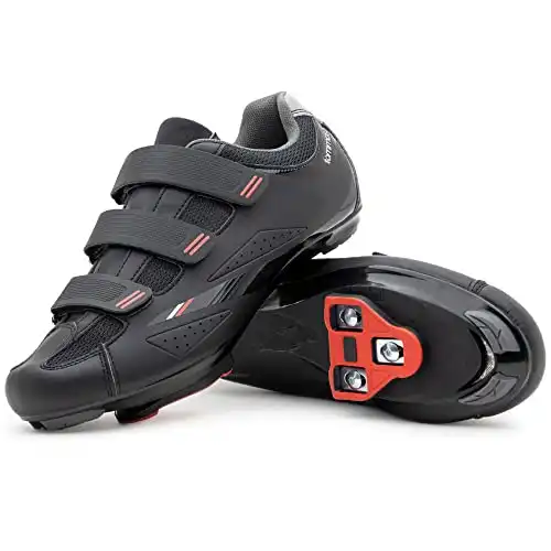 Tommaso Strada 100 Indoor Cycling Shoes For Men: Peloton Bike Compatible With Pre-Installed Look Delta Cleats, Perfect for Spin Bike & Road Bike, Peleton Shoes With Delta Clips, Bike Shoe SPD Delt...