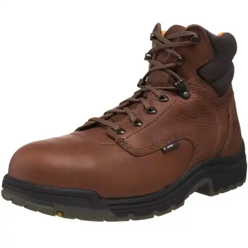 Timberland PRO Men's Titan 6" Safety Toe Work Boot,Brown/Brown,8.5 W