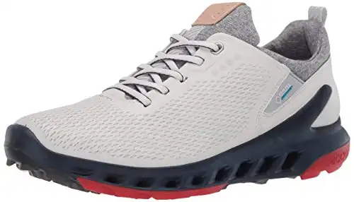 ECCO Men's Biom Cool Pro Gore-TEX Golf Shoe, White/Scarlet, 5-5.5