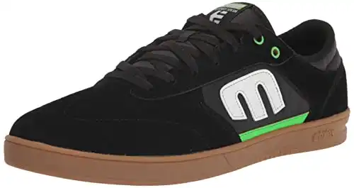 Etnies Men's Windrow Vulc Mid x Doomed BMX Shoe Skate, Black/Green/Gum, 8