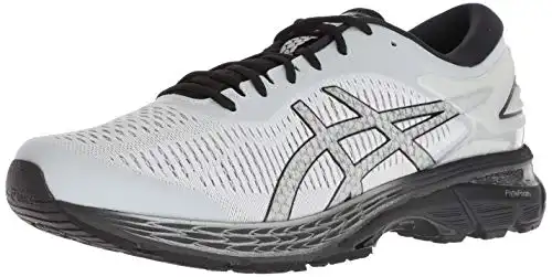 ASICS Men's Gel-Kayano 25 Running Shoes, 8.5, Glacier Grey/Black