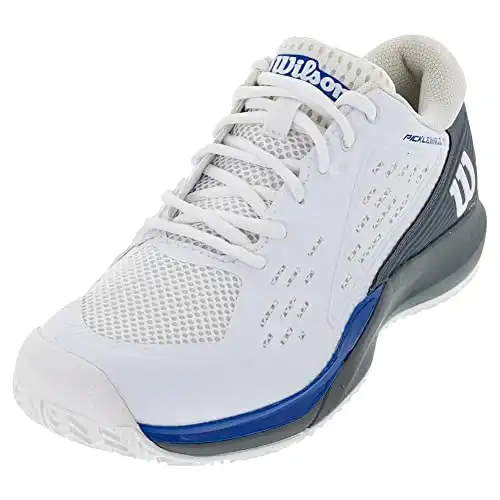 WILSON Rush Pro Ace Pickleball White/Stormy Weather/Classic Blue 7 D (M)