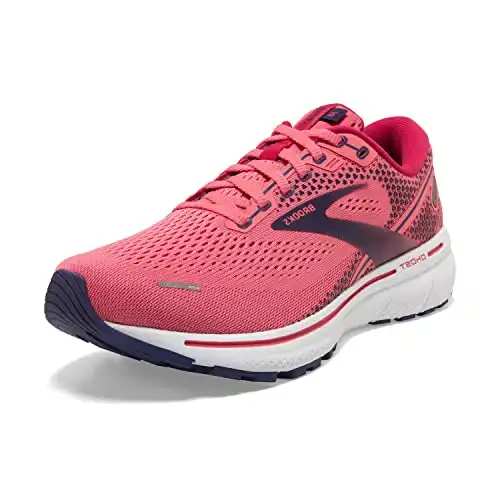 Brooks Ghost 14 Women's Neutral Running Shoe - Calypso Coral/Barberry/Astra Laura - 9.5