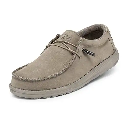 Hey Dude Men's Wally Suede Desert Size 13 | Men’s Shoes | Men's Lace Up Loafers | Comfortable & Light-Weight