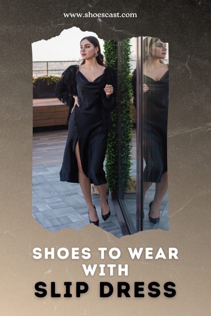 8 Stylische und elegante Schuhe zum Slip Dress