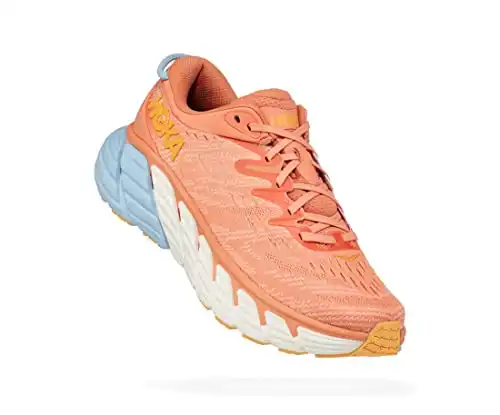 HOKA ONE ONE Gaviota 4 Womens Shoes Size 8.5, Color: Shell Coral/Peach Parfait