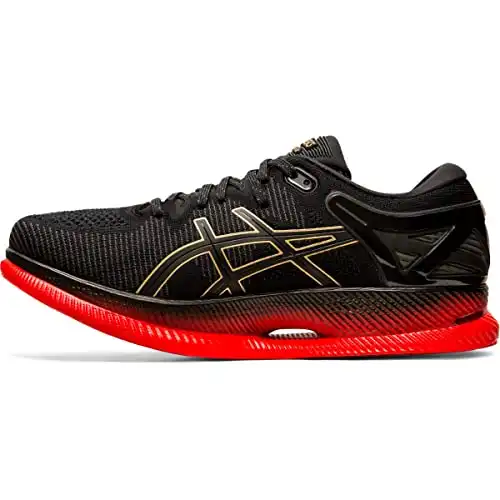 ASICS Men's MetaRide Running Shoes, 10.5, Black/Classic RED