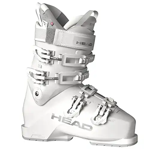 HEAD Womens Formula 95 W Grip Walk Lightweight Insulated Easy-Entry Freeride Performance Ski Boots, White, 235