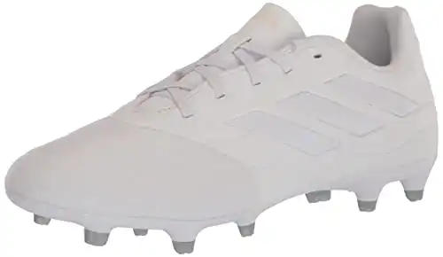 adidas Unisex Copa Pure.3 Firm Ground Soccer Shoe, White/White/White, 7.5 US Men