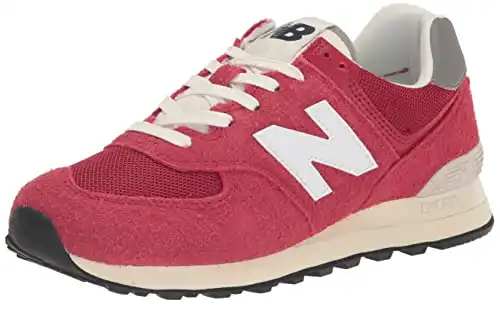 New Balance Men's 574-V2 Lace-up Sneaker, Varsity Red/White, 9