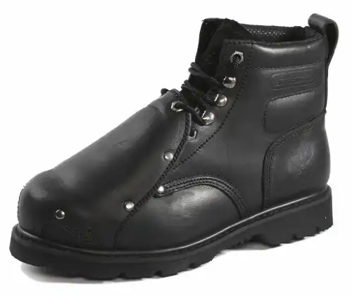 Rhino Men's 6MS01 6" Steel Toe Metatarsal Leather Work Boot (13, Black)