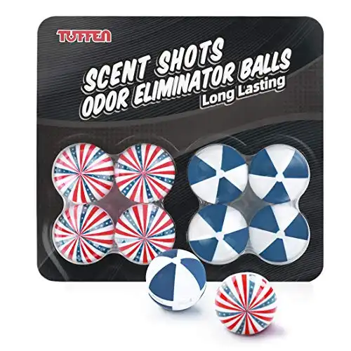 Tuffen Shoe Deodorizer Balls for Sneaker, Lockers, Gym Bags - 8 Pack - Odor Eliminator Scent Balls