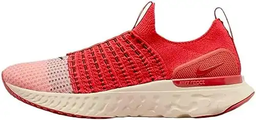 Nike React Phantom Run Flyknit 2 Men's Running Shoes Size 9.0 to 11.0, Siren Red/Pearl White/Red Clay/Black (us_Footwear_Size_System, Adult, Men, Numeric, Medium, Numeric_10)