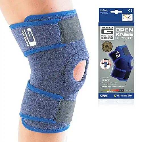 Neo-G Knee Support, Open Patella – Knee Support for Knee Pain Arthritis, Joint Pain Relief, Meniscus tear, runners knee, patella injuries – Knee support for women and men - Adjustable Compression