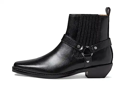 Madewell The Santiago Western Ankle Boot in Leather True Black 5.5 M