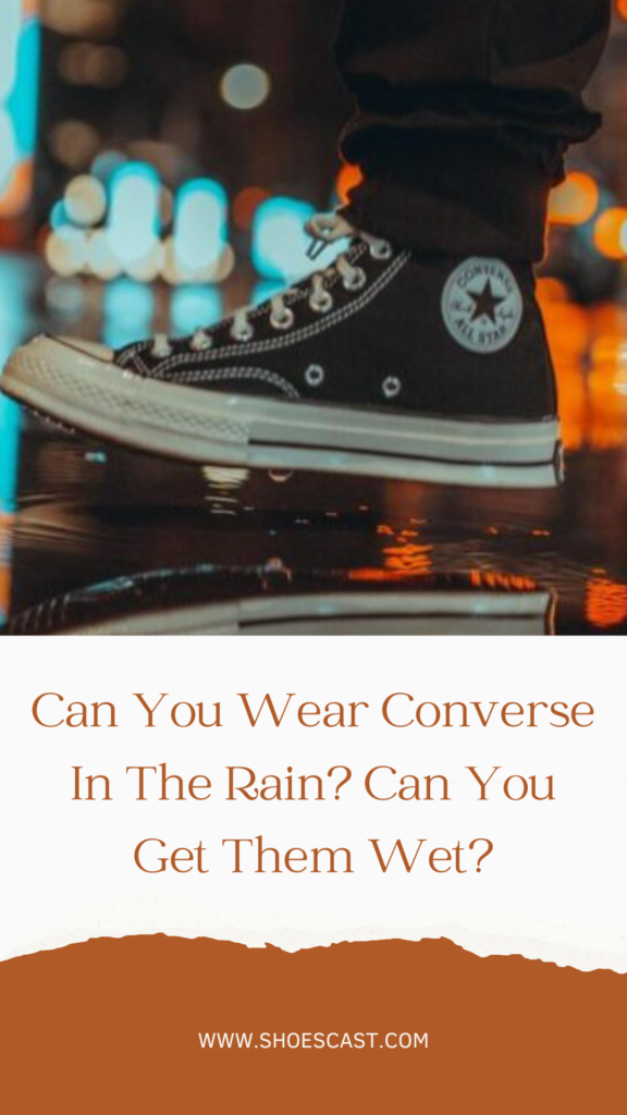 Kann man Converse im Regen tragen? Kann man sie nass machen?