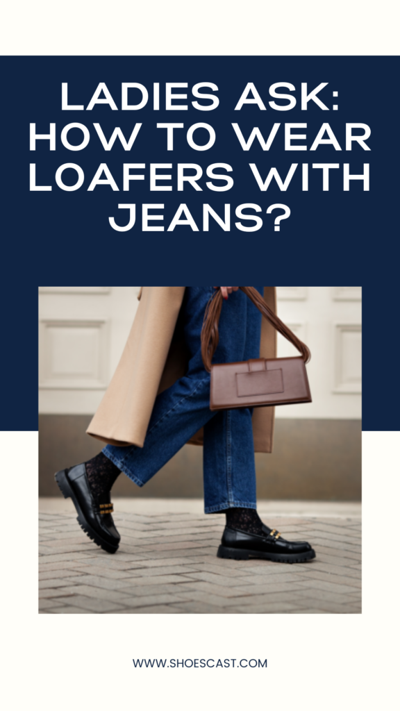 Frauen fragen: Wie trägt man Loafers zu Jeans?