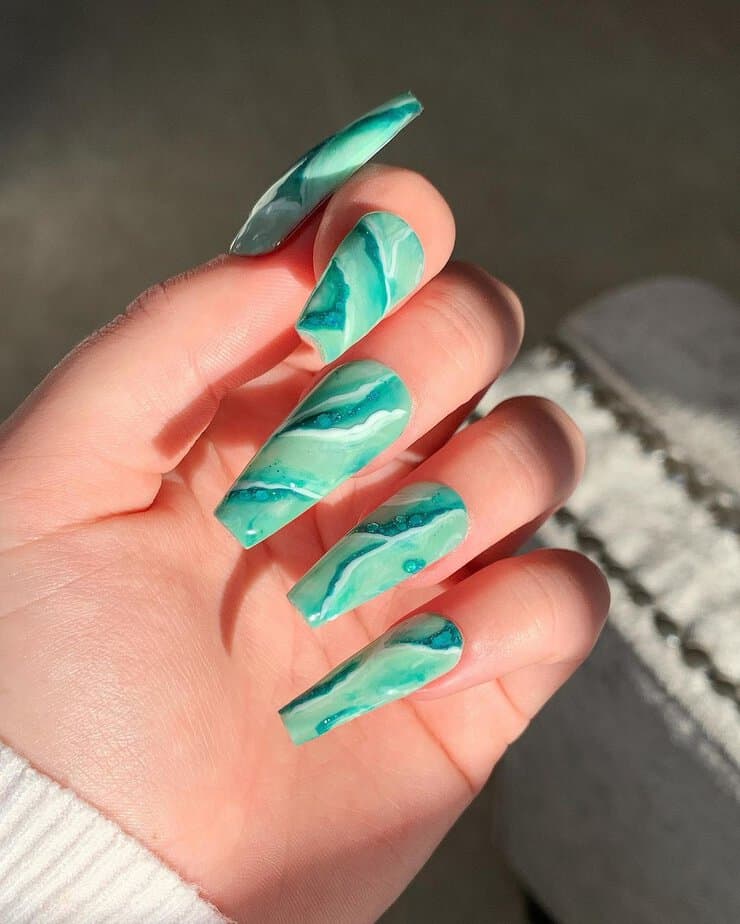 20 Green Nail Designs To Make Everyone Green With Envy