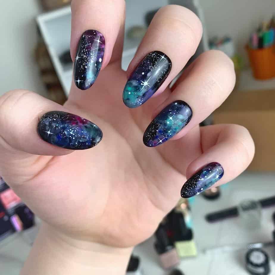 18 Astonishing Galaxy Nails To Feel Like You're In Outer Space