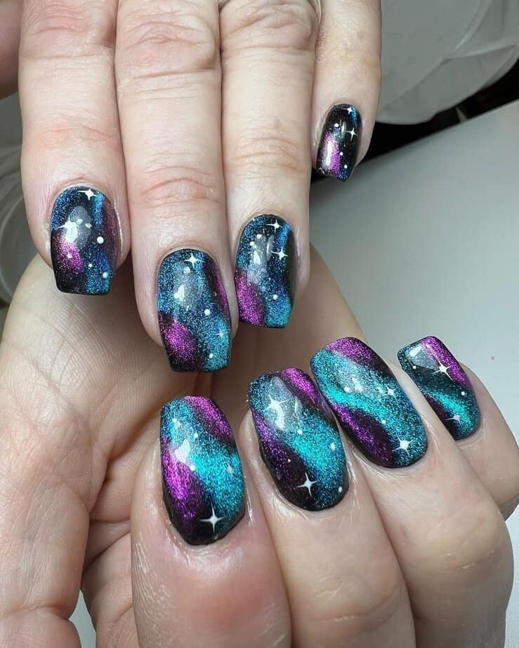 18 Astonishing Galaxy Nails To Feel Like You're In Outer Space