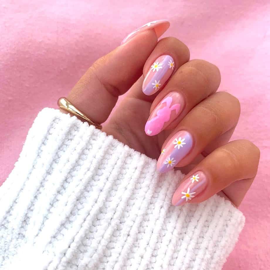 18 Daisy Nail Designs For The Cutest Summer Manicure