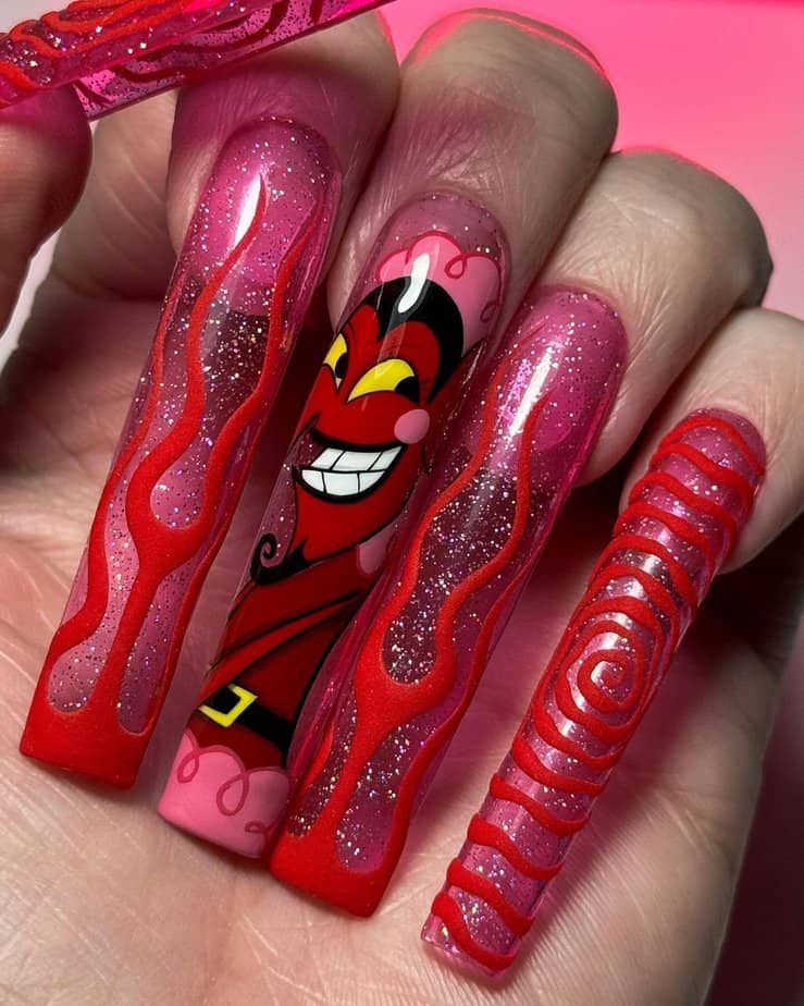 36 Fun Cartoon Nail Designs For Your Next Manicure