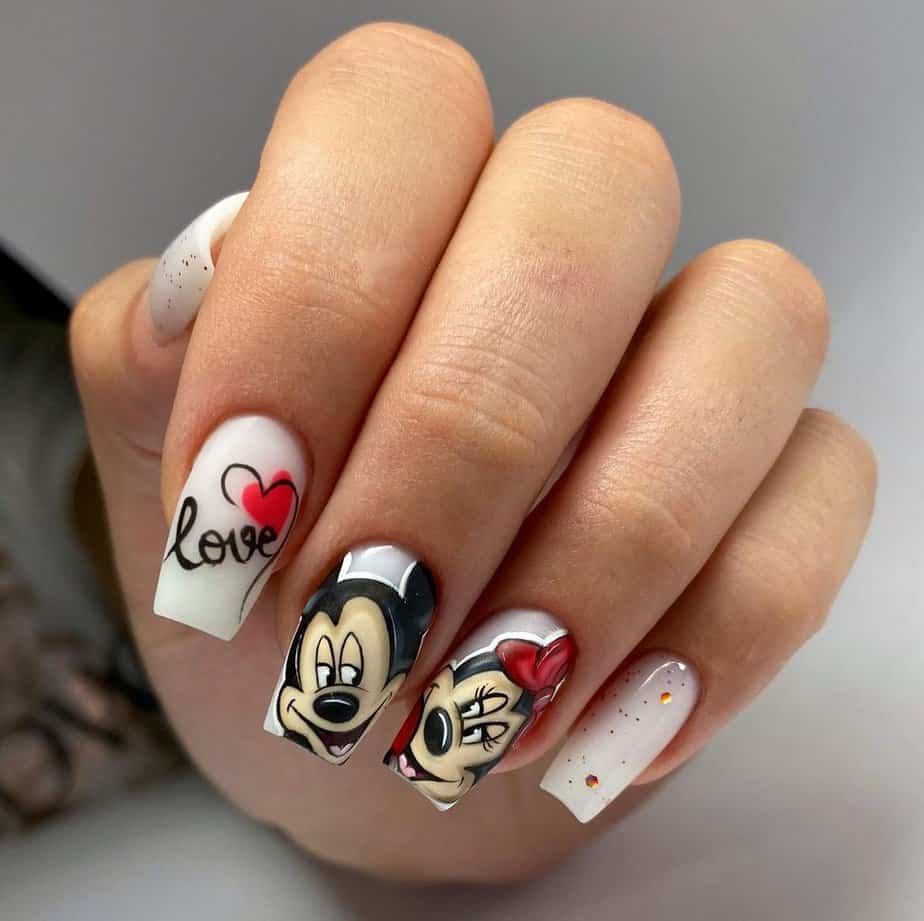 36 Fun Cartoon Nail Designs For Your Next Manicure